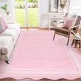 thumbnail image 2 of Washable Rugs for Living Room, Non Slip Modern Scalloped Rugs, Low Pile Soft Stain Resistant Rug Non Shedding Modern Print Floor Mats for Home Decor, 2 of 15