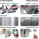 thumbnail image 2 of Cuchara medidora para tazas, juego de 7 tazas, medida de acero inoxidable 18/8, utensilios de cocina, ingredientes líquidos y sólidos Feliz Sencillez, 2 of 4