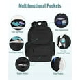 thumbnail image 4 of Mochila Mancro para Pañales Negra de Gran Capacidad Resistente al Agua, 4 of 7