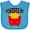 Turquoise, variant on Inktastic French Fries Powered by Fries Boys or Girls Baby Bib