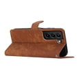 thumbnail image 5 of Allytechgroup Wallet Phone Case for Samsung Galaxy S21 FE with Credit Card Slot, PU Leather Slim Lightweight Flip Case with Lanyard Shockproof Protective Bumper for Women Girls, Brown, 5 of 10