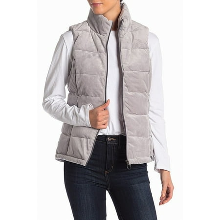 - Womens Full Zipper Mock Neck Puffer Vest Jacket XL