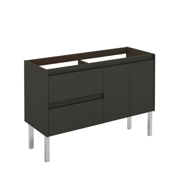 Ws Bath Collections Ambra 120F Dbl Base Ambra 47" Double Free Standing Vanity Cabinet Only