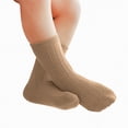 thumbnail image 3 of Karoyedx Crew Socks For Boys Children's Socks Boys And Girls Cotton Socks Double Needle Mid Calf Baby Baby Solid Color Socks B Size,0-6 Months, 3 of 5