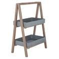 thumbnail image 4 of SAFAVIEH Nerri Outdoor Patio Shelf, Dark Walnut/Grey, 4 of 9