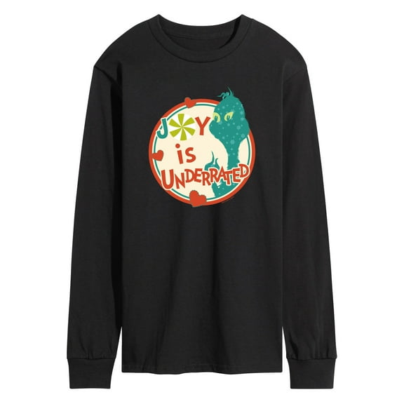 Dr. Seuss The Grinch - Christmas - Joy Is Underrated - Men's Long Sleeve T-Shirt