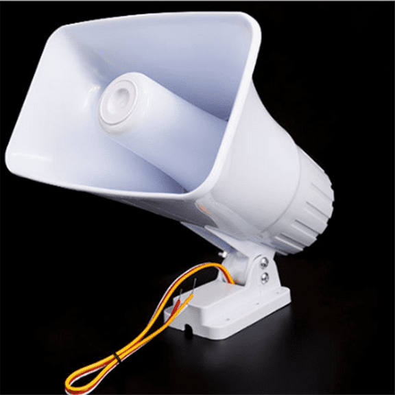 DC 12V Wire 30 Watt Siren Dual Tone Indoor/Outdoor 120Db Super Alarm Horn Security Alarm Siren