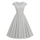 thumbnail image 1 of WILLBEST Vestidos con Curvas para Mujer, Vestido Informal de Fiesta con Lunares y Manga Corta de Los Años 50 para Noche, Fiesta y Graduación Chica, 1 of 3