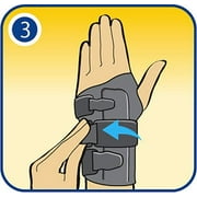 Futuro Energizing Wrist Brace Support Relieve Carpel Tunnel, Black Small and Medium, 1 ct