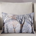 thumbnail image 3 of Black Grey Tree Throw Pillow Cover 20 x 26 Inch Decorative Pillow Cover Vintage Abstract Boho Trunk Branch Lumbar Pillowcase Seasonal Rectangle Cushion Case for Couch Sofa Bed Living Room, 3 of 7