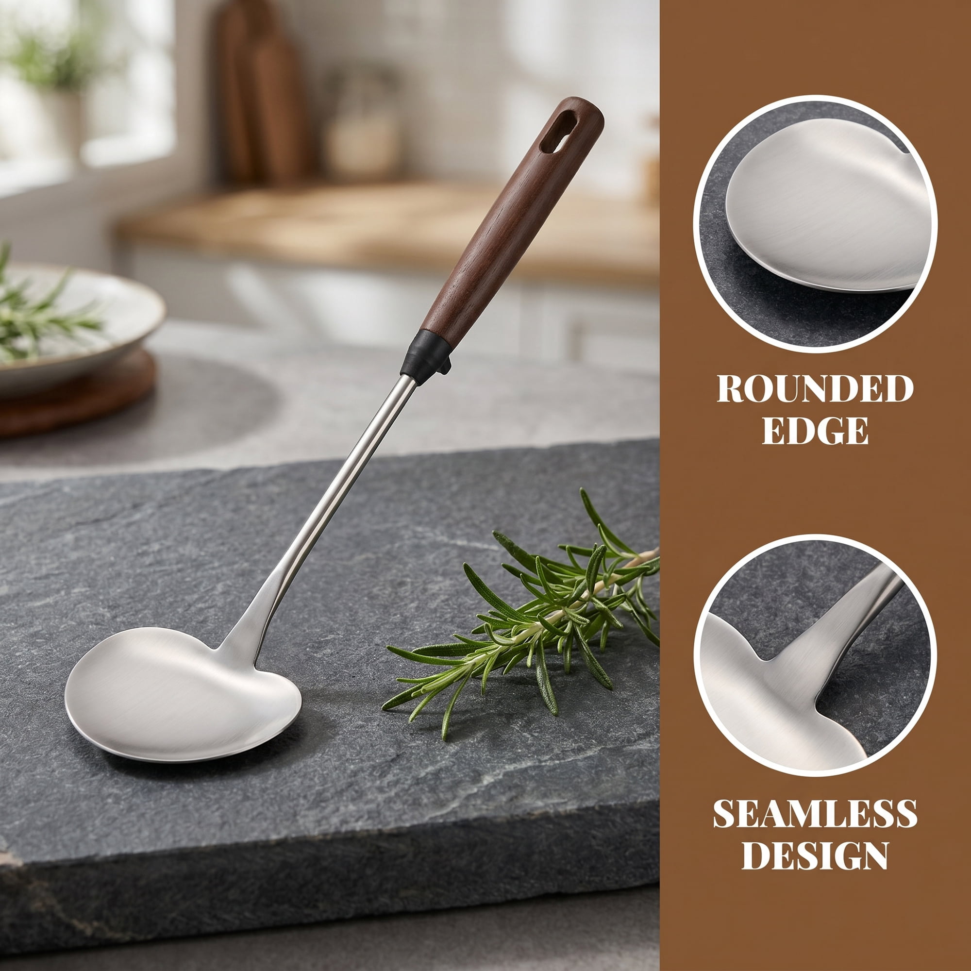 Unique Bargains Durable Kitchen Utensil Spatula Ideal for Serving Silver 14.5x3.5 inch