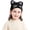 Child_black, variant on Mother  Sequin  Ears Hats Warm Knit Crochet Beanies Cute Fashion Skull Cap