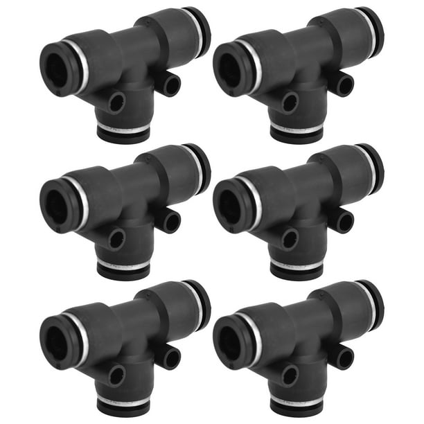 10 piezas de accesorios para compresores de tubo neumático, duraderos, de PVC, sellado estable, resistentes a la corrosión, 12 mm