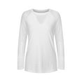 thumbnail image 3 of LilyLLL Womens Casual Loose Long Sleeve Lace Shirt Blouse Tops, 3 of 5