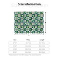 thumbnail image 5 of Honeii Lemon and Leaves print throw blanket, crafted from cozy cotton flannel, offers versatile home decor as a bedding suitable for all seasons.-60"x50", 5 of 6