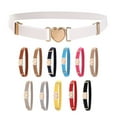 thumbnail image 2 of YOPTOP Ceintures de Taille Extensibles pour Enfants et Tout-Petits Filles Multicolores Taille Élastique Réglable avec Boucle en Forme de Cœur pour Robe Pantalon, Rouge, Taille Unique, 2 of 9