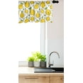 thumbnail image 3 of Ambesonne Lemons Window Valance, Citrus Fruits Leaves Art, 54" X 18", Lime Green Earth Yellow, 3 of 3