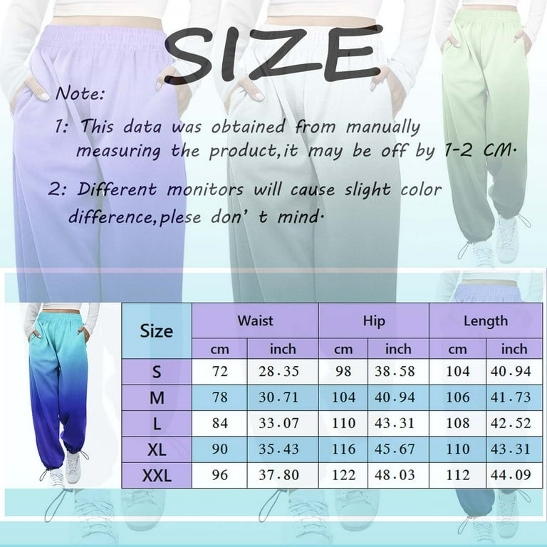 TOWED22 Sweat Pants for Womens,Sweatpants for Women with Pockets Workout  Lightweight Legging Sweat Pants High Waist Drawstring Ruched Joggers Pink,L