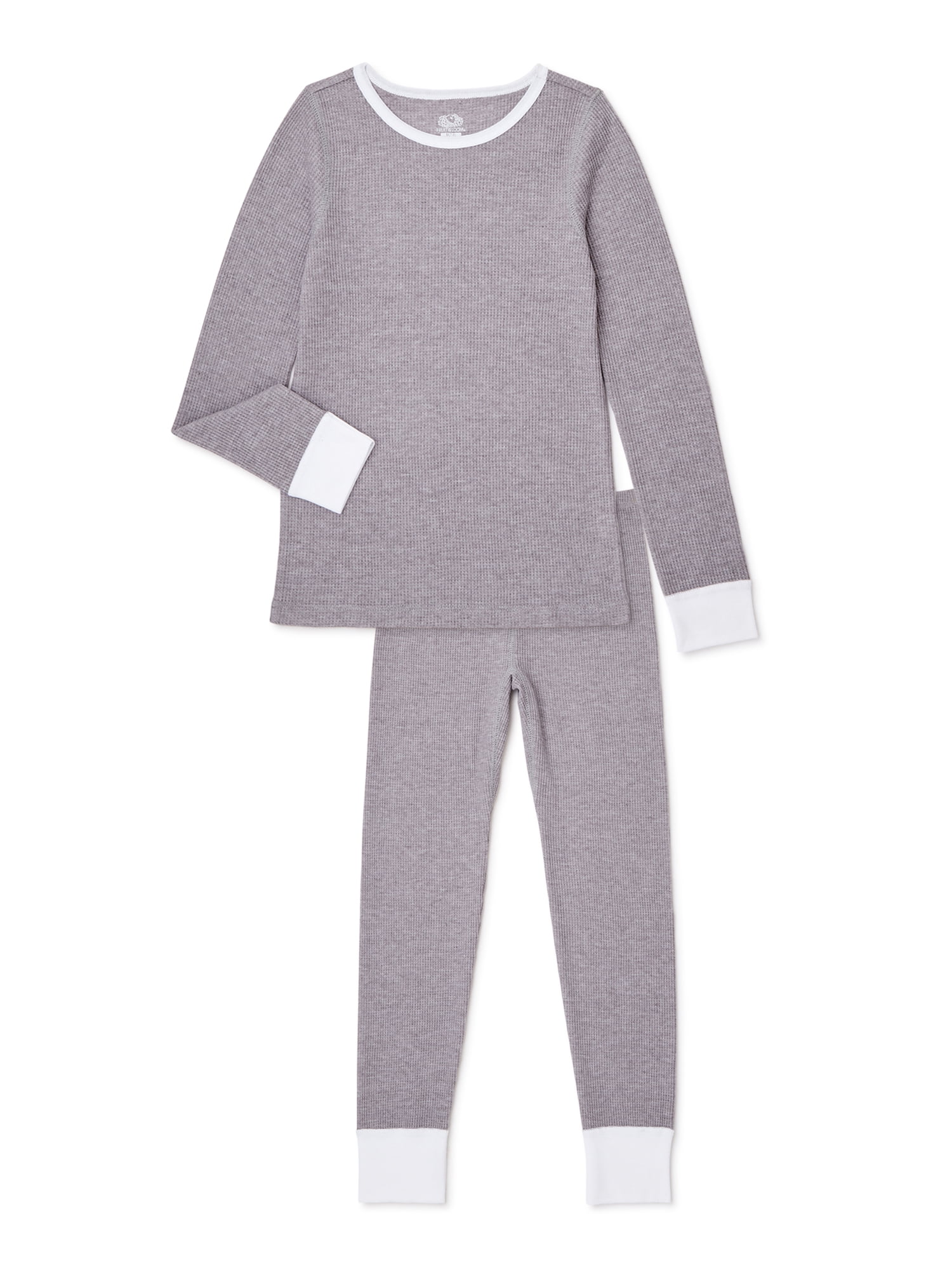 Fruit Of The Loom Girls Thermal Set, Waffle Weave Long Underwear, Sizes
