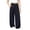 Navy, variant on Ashirexll Girls Pants Solid Color Drawstring Elastic Waist Cargo Wide Leg Pants with Pockets Lightweight Quick Dry for 5-14 Years