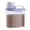 White, variant on Pp Pet Food Storage Container with Airtight Seal and Measuring Cup for Dog and Wolf Food, 6. 1 by 4. 33 by 8. 66 Inches