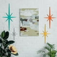 thumbnail image 2 of CoolStuff 4 Pcs Cast Iron Starburst Shaped Wall Decor Metal Mid Century Modern Decor Retro Atomic Stars Wall Art Elegance Accents Vintage Celestial Whimsigoth Hangings for Home Office Room(Gold), 2 of 6