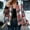 *Red, variant on ClodeEU Women's Plaid Jacket With Pockets,Long Sleeve Zip Up Coat,Casual Fashions Fall Outwear Red,Womens Plus L