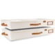 thumbnail image 1 of HOMELUX THEORY 2 contenedores de almacenamiento de perfil bajo debajo de la cama, organizador de almacenamiento fino debajo del sofá con contenedores y tapas, caja de almacenamiento debajo de la cama, 1 of 5