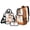 Abstract Cat Ice Cream, variant on Xixirimido Stadium Approved Clear Backpack 3 In 1 Set Transparent School Backpack Insulated Lunch Bag Clear Pencil Pouch for School Travel Sports Events, Strawberry Colorful Tie-dye