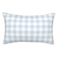 thumbnail image 1 of Fotbe Blue Checkboard Funda de Almohada Decorativa Estilo Occidental, Lujo en Algodón, Fundas para Almohadas King, Cojín Estampado para Decoración del Hogar-14"x20", 1 of 6