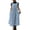 Blue, variant on Bosfbai Casual Dresses for Women - Womens Polka Dot Sleeveless Maxi Dress, Loose Pinafore Dress for Office & Brunch