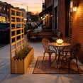 thumbnail image 5 of Foldable Planter Box with Trellis & Drainage Holes, Ideal for Climbing Plants, Fits Small & Large Spaces, Natural Wood, 5 of 10