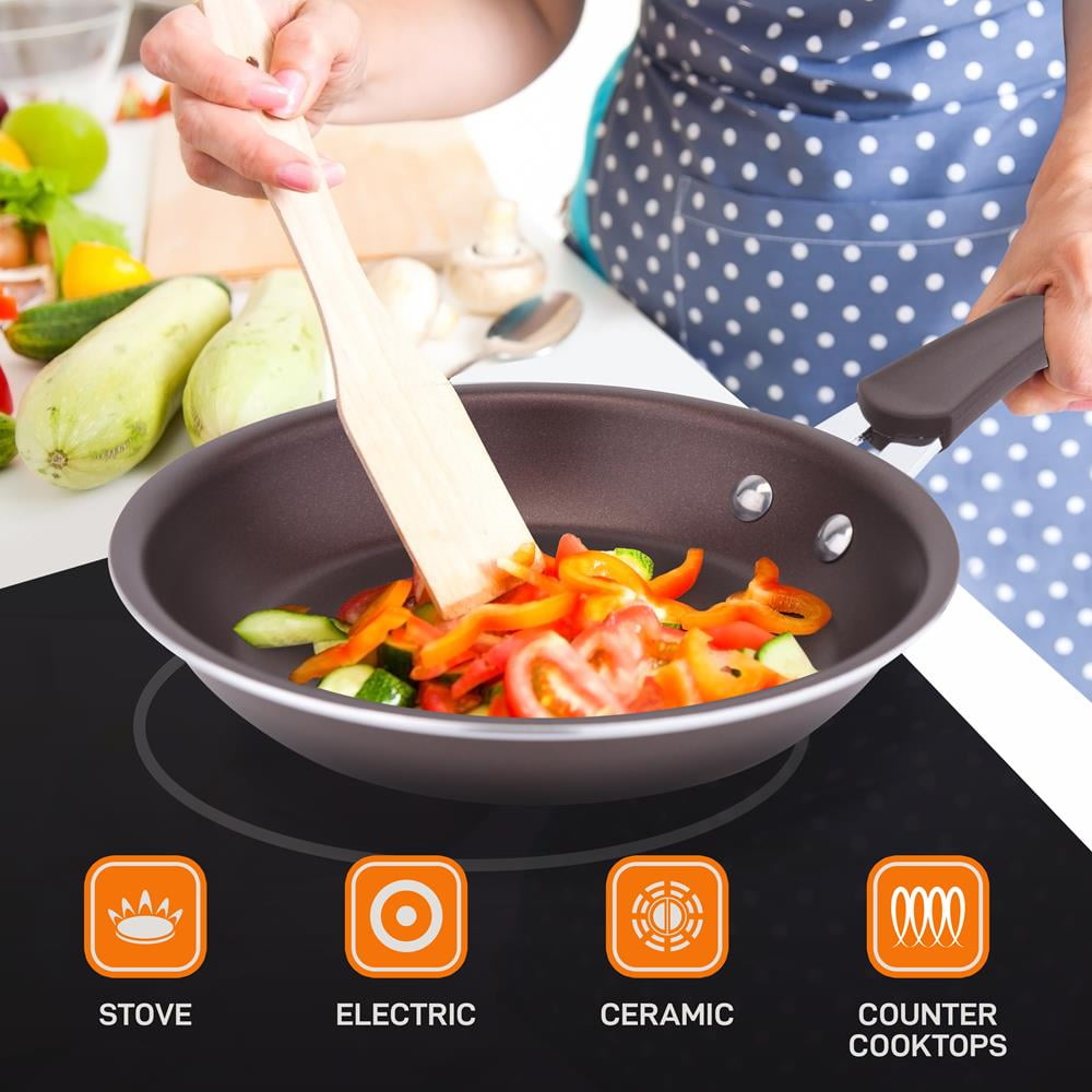 Nutrichef 8'' Small Fry Pan - Non-stick High-qualified Kitchen Cookware,  (works With Models: Nccw14sblu & Nccw20sblu) : Target