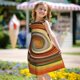 thumbnail image 5 of Fotbe Colorful Swirl Vestido de Dormir para Niñas de 3 a 10 Años, Mangas Cortas, Estilo Princesa, Pijama Camisón con Mangas Voladas-Large, 5 of 6