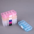 thumbnail image 4 of Clear Plastic Storage Box 10 Compartment with Sealing Lid Container for Case for Small Jewelry for Multicolor Organization Holder, 4 of 9