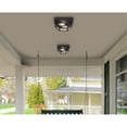 thumbnail image 4 of Westinghouse Lighting  Wyndham 12-Inch Two-Light Outdoor Flush Mount, Textured Black Finish with Clear Seeded Glass, 4 of 5
