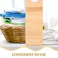 thumbnail image 2 of AURARMLET 1PC Old Fashioned Wash Board Bamboo Beige Clothes Protection for Towels, 2 of 6