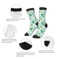 thumbnail image 3 of Kdxio Horse And Flower Print Children's Socks for Daily Wear and Sports Use Colorblock Mid-Calf Design Breathable Material, 3 of 5