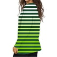 thumbnail image 5 of Womens Long Sleeve T Shirts Casual V Neck Striped Slim Fit Basic Tee Soft Comfy Pullover Tunic Tops (M, Green), 5 of 7