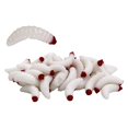 thumbnail image 1 of Almencla 50 Pcs Leurres de Pêche Souples de 1 Po Accessoires de Pêche Blancs, 1 of 8