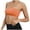 Orange, variant on Tube Bra Tops for Women Push up Stretchy Comfort off Shoulder Sleeveless Bralette to Wear with Dresses