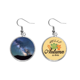 thumbnail image 1 of La luz azul de estrellas oscuras nubes Pendiente del lóbulo de la joyería del pendiente de la hoja del otoño Unbranded M, 1 of 3