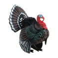thumbnail image 3 of FRCOLOR Multi Color Lifelike Turkey Ornament for Home Decoration Made of Plastic 1 Piece, 3 of 10