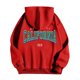 thumbnail image 4 of MHFRRA Sudadera con Capucha y Estampado de Letras, Informal, con Bolsillo Frontal, Ropa de Calle Cómoda para Uso Diario Rojo, 4 of 5