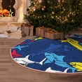 thumbnail image 4 of Salouo Cartoon Shark Christmas Tree Skirt 48" Farmhouse Christmas Decorations Snowman Xmas Tree Skirt Tree Mat for Holiday Party Decor, 4 of 8
