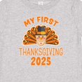 thumbnail image 4 of Inktastic Cute Turkey My First Thanksgiving 2025 Boys or Girls Baby T-Shirt, 4 of 5