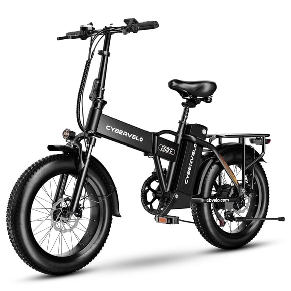 Cbvelo 1000W Folding Electric Bike for Adults, 48V 20.8AH Large Removable Battery E-Bike, 30+MPH, 80 Miles Max Range, 20" Fat Tire Electric Bike for Adults, Adult Electric Bicycles for Commute