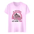 thumbnail image 1 of TSADFHJI Women Tops T-Shirt Habillé à Manches Courtes Col Rond Imprimé Cancer pour Femmes TG, 1 of 3