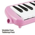 thumbnail image 5 of Melodica 32 Key (Pink) Pianica Blow Piano Keyboard Harmonica Wind Instrument /w Portable Carrying Bag, 2 Long Tube Mouthpiece, 2 Trumpet Mouthpiece Kit for Beginners Kids Fun Music Gift, 5 of 7