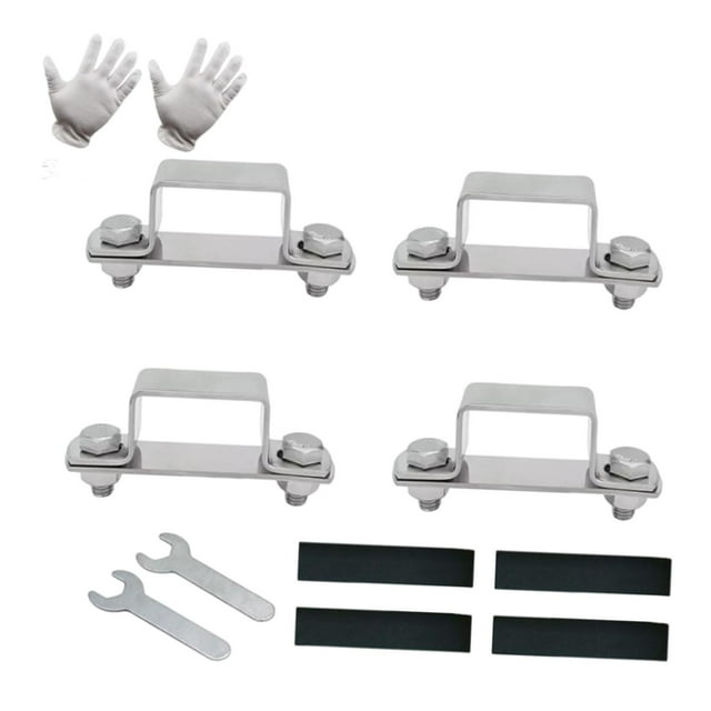 Kit de refuerzo para parque infantil grande para mascotas, 4 piezas, soportes de tubo cuadrado para jaulas de gatos. 15 cm x 15 cm